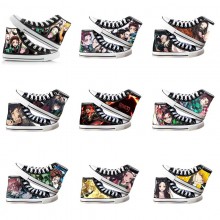 Demon Slayer anime canvas shoes student plimsolls a pair