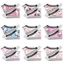 Hello kitty anime canvas shoes student plimsolls a...