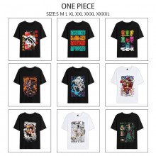 One Piece anime summer short sleeve cotton t-shirt...
