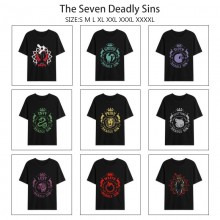 The Seven Deadly Sins anime summer short sleeve cotton t-shirts
