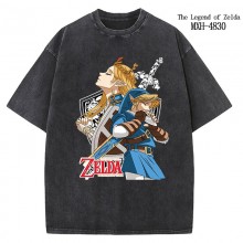 The Legend of Zelda short sleeve wash water worn-o...