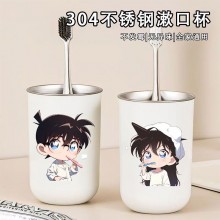 Detective Conan 304 stainless steel mouthwash toothbrush cups