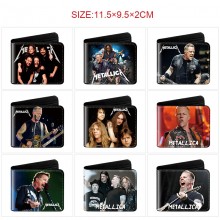 Metallica band star wallet purse