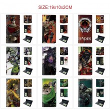 Hades PU Long Wallets Purses ID Card Holder