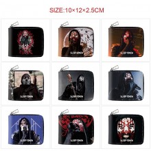 Sleep Token band star zipper long wallet purse