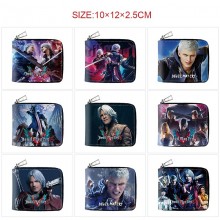 Devil May Cry game zipper long wallet purse
