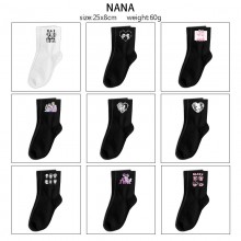 NANA anime mid length cotton socks