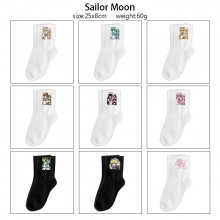 Sailor Moon anime mid length cotton socks