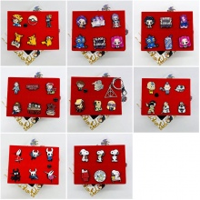 Pokemon Stranger Things K-POP Demon Hunters alloy brooch pins