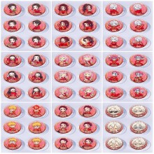 25mm Demon Slayer Mini Capsule Badge Brooch Beans ...