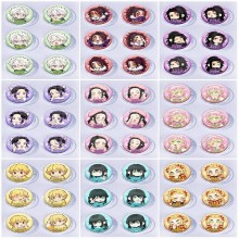 25mm Demon Slayer Mini Capsule Badge Brooch Beans ...