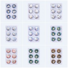 25mm Genshin Impact Mini Capsule Badge Brooch Beans 6pcs