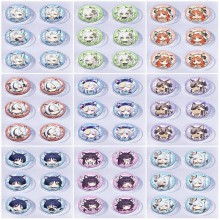 25mm Genshin Impact Mini Capsule Badge Brooch Bean...