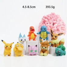9pcs/set Pokemon anime figures(OPP bag)8.5cm
