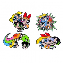 The Powerpuff Girls Alloy Enamel Badges Brooch Pins