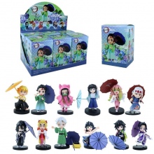 6pcs/set Demon Slayer Plum Rain Series anime figur...