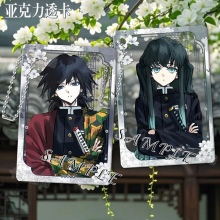 Demon Slayer Tokitou Muichirou Tomioka Giyuu Acrylic Transparent Card keychain