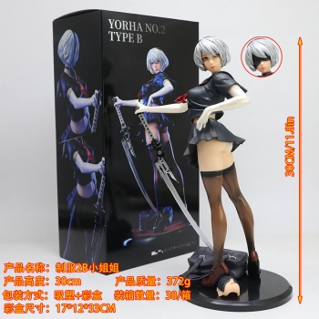 30cm NieR:Automata Yorha No.2B anime figure