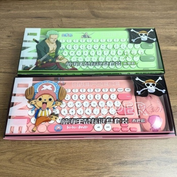 One Piece Zoro Chopper Theme Wireless Keyboard and Mouse set