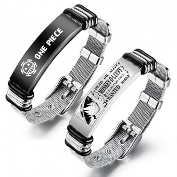 One Piece Luffy Zoro Ace Stainless Steel Bracelets
