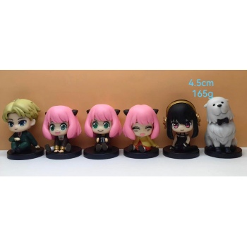 6pcs/set 4.5cm SPY x FAMILY Anya Forger anime figures(OPP bag)