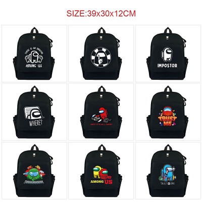 AMONG US game canvas backpack bags
