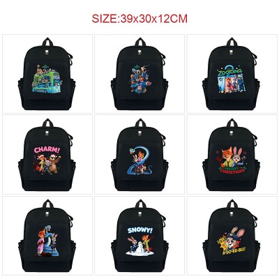 Zootopia anime canvas backpack bags