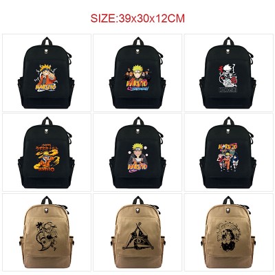 Naruto anime canvas backpack bags