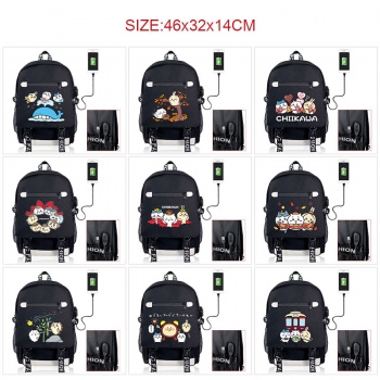 CHIIKAWA USB charging laptop backpack school bags