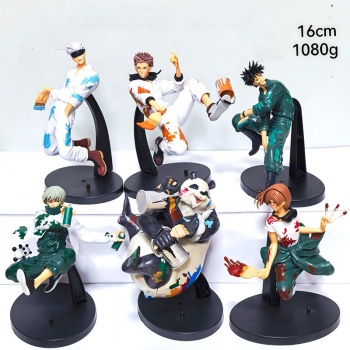 6pcs/set 16cm Jujutsu Kaisen anime figures(OPP bag)