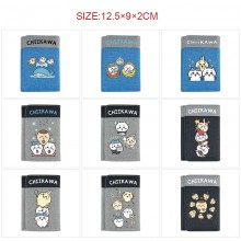 Chiikawa anime Three Fold Button Wallet Purse