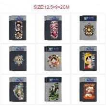 One Piece anime Three Fold Button Wallet Purse