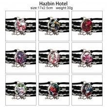 Hazbin Hotel anime braided gemstone bracelet hand chain