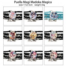 Puella Magi Madoka Magica braided gemstone bracelet hand chain