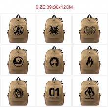 Hatsune Miku anime canvas backpack bags