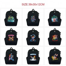 Zootopia anime canvas backpack bags