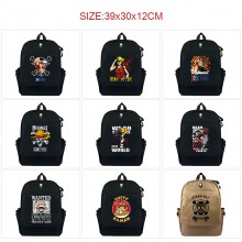 One Piece anime canvas backpack bags