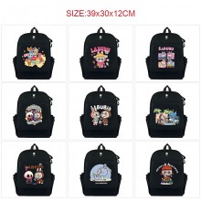 Labubu anime canvas backpack bags
