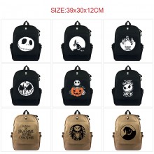 The Nightmare Before Christmas canvas backpack bag...