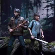 2pcs/set The Last Of Us Part 2 Joel Ellie With Bow Action Figures
