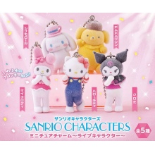 5pcs/set Sanrio Live Show Flocked figure doll key ...