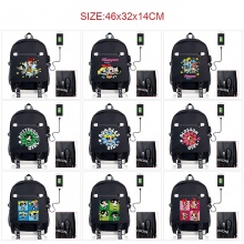 The Powerpuff Girls USB charging laptop backpack s...