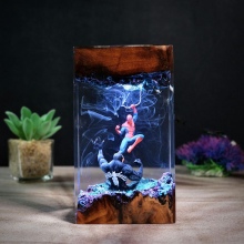 Spider Man Venom Lamp Epoxy Resin LED Night Light
