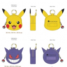 Pokemon Pikachu Gengar anime wallet purse