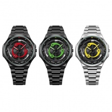 Naruto Sharingan anime Stainless Steel Sports Movement Watch