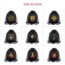 Clair Obscur Expedition 33 game drawstring backpack bag