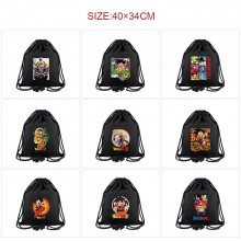 Dragon Ball anime drawstring backpack bag