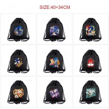 Sonic the Hedgehog anime drawstring backpack bag