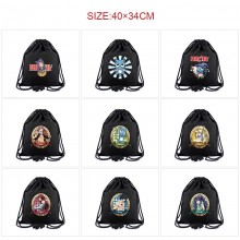 Fairy Tail anime drawstring backpack bag