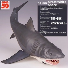 45cm NECA JAWS 50th Anniversary Classic White Shark Movie Model Figure